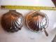 Leonard Silverplated 2 Clam Shells Butter Dishes Butter Dishes photo 3