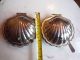 Leonard Silverplated 2 Clam Shells Butter Dishes Butter Dishes photo 4