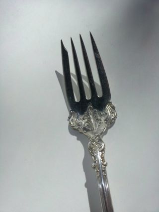 Rogers & Bros Silverplate Meat Fork Crest Pattern photo