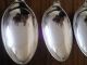 Antique/ William Hutton Fiddle Dessert Spoons From 1864 / Silver Plate Sheffield photo 2