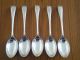 Antique/ William Hutton Fiddle Dessert Spoons From 1864 / Silver Plate Sheffield photo 7