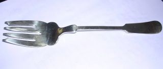 Vintage Silverplate,  Bailey,  Banks,  & Biddle,  Large Cold Meat Fork photo