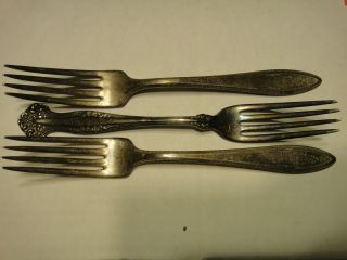 Rare Vintage Antique 1847 Rodgers Bros Silver Plated Fork S 3 Virginia photo
