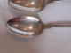 4 Antique Spoons,  Table Spoons Serving Spoons,  Fsh Co.  Quadruple,  Vintage Silver Unknown photo 4