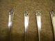 4 Rogers 1950 April Salad Forks Silverplate Is International/1847 Rogers photo 1