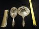 Vintage Silver Plated Boudoir Set - Brush - Comb - Hand - Mirror Set Other photo 2