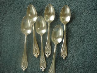 Wm Rogers 1847 Xs Triple Plate 1910 6 Oval Soup/serving Spoons Silver Plate photo