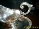 Vintage Ornate Gravy Boat With Attached Tray - Silverplate Sauce Boats photo 1