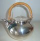 Vintage Gorham Newport Silver Plate Small Teapot Wicker Handle & Trivet No Resv Tea/Coffee Pots & Sets photo 1