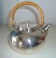 Vintage Gorham Newport Silver Plate Small Teapot Wicker Handle & Trivet No Resv Tea/Coffee Pots & Sets photo 2