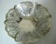 Lovelace International Retriculated 3 Ligged Silver Candy Dish 7 7/8 
