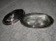 Ancient Silverplate Butter Dish With Glass Tray Silver Plate Butter Dishes photo 1