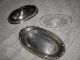 Ancient Silverplate Butter Dish With Glass Tray Silver Plate Butter Dishes photo 2