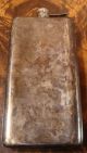 Antique P.  S.  Co Hand Hammered Rare 16oz 2504 Silver Flask Unknown photo 3
