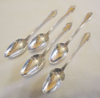 IS Royal Pageant Set 8 Teaspoons Spoons Wm Rogers Silverplate Flatware Lot E