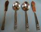 Coronation 2 Sugar Spoons & 2 Master Butter Knives - ' 36 Com - Clean & Table Ready Other photo 1