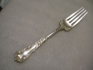 Rogers Yale Pattern Large Cold Meat Serving Fork 1894 Mono Hg photo