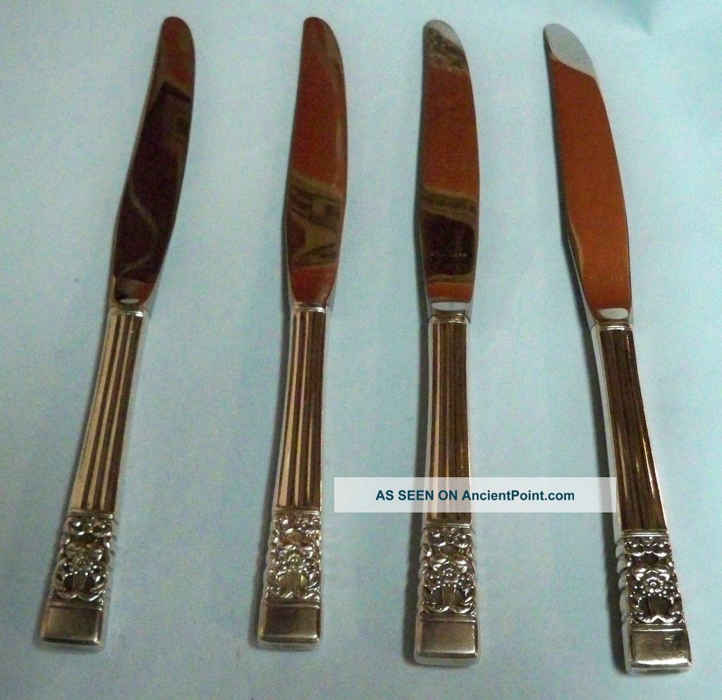 4 Coronation Dinner Knives - 1936 Community Classic - Clean & Table Ready Other photo