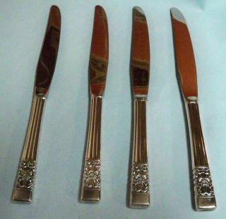 4 Coronation Dinner Knives - 1936 Community Classic - Clean & Table Ready photo