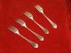 Antique 1911 R Wallace Marquette Set (4) Dinner Forks Mngr Wallace photo 1