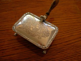 Boodle & Dunthorne Lidded Silver Butler Crumb Tray photo