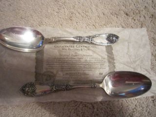 Wm Rogers & Sons Pair Of Serving Or Table Spoons photo