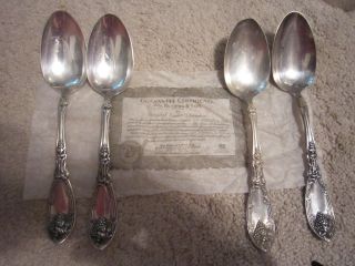 Wm Rogers & Sons Set Of 4 Serving Spoons photo