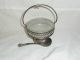Antique Silverplate Sugar Bowl With Spoon Sheffield England Creamers & Sugar Bowls photo 10