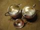 Crosby Silver On Copper Covered Sugar Bowl & Creamer Creamers & Sugar Bowls photo 1