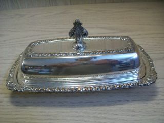 Silver Plate Art S Co Butter Dish With Lid No Glass Inserts photo