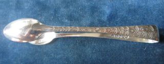 Antique Solid Silver Sugar Tongs - Sheffield 1895 photo