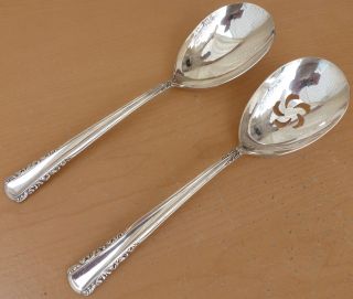 Holmes & Edwards Silverplate Casserole & Pierced Casserole Spoon,  May Queen 1951 photo