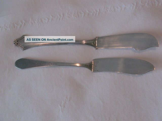 2 Antique Butter Knives,  1835 R.  Wallace & Community Plate,  Vintage Silver Knife Unknown photo