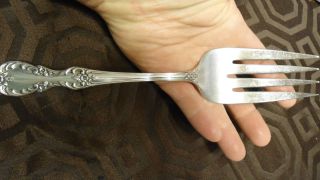 Wm Rogers Mfg.  Co.  Extra Plate Rogers Cold Meat Grand Elegance Fork photo