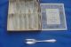 Vintage Box Of 6 Sheffield England Pastry Fork Setting Loxley Pattern Sheffield photo 1