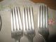 Vtg Mix Lots Of 6 Dinner Forks/spoon - 1938 Wallace,  1915 Wm Rogers,  1847 Rogers Bro Mixed Lots photo 5