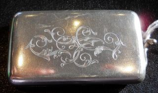 Solid Silver & Gilded Russian Vesta Case Ak photo
