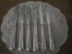 Vtg Wallace Brothers Plate Aa 1938 Roseanne Knives Set Of 6 9 1/4 