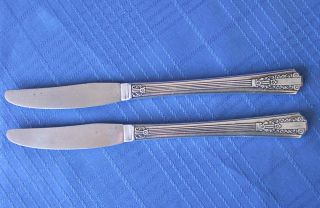 Wm A Rogers Oneida Sectional 2 Grille Knives Lido 1938 photo