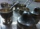 19th Cent.  Persian Sterling Silver Tray/egg Cups/salt And Pepper Shakers/spoons Other photo 11