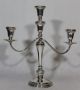 Pair Antique Sterling Silver Candelabras,  3 Different Configurations Nr Candlesticks & Candelabra photo 2
