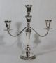 Pair Antique Sterling Silver Candelabras,  3 Different Configurations Nr Candlesticks & Candelabra photo 5