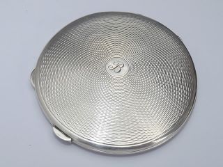 Vintage Solid Silver Ladies Compact - Chester 1941 photo