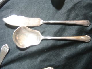 Gorham Silver Plate Cavalier Pattern Sugar Shovel Spoon And Master Butter Knife photo