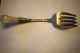 Fancy Antique Serving Fork Mother Of Pearl Handle Silver Plate Unknown photo 4