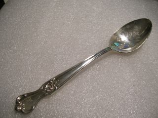 Old Country Plate Signature Pattern Slotted Serving Spoon 1960 Mono M photo