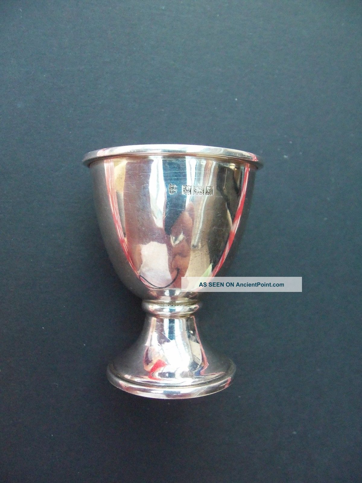 Solid Silver Egg Cup - Charles S Green 1966 - Stunning Other photo