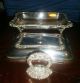 Antique Crown Silverplate Co Chafing Dish Convertible Lid To Serving Tray Unique Platters & Trays photo 2