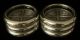 Set Of 6 F.  B.  Rogers Sterling Silver Coaster/ash Trays Dishes & Coasters photo 1