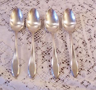 Lot 4 Rogers Lufberry 1915 Silverplate Teaspoons photo